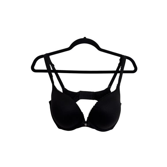 Victoria's Secret Body by Victoria Push-Up Bra Size 34DD Black Underwire - Picture 1 of 3